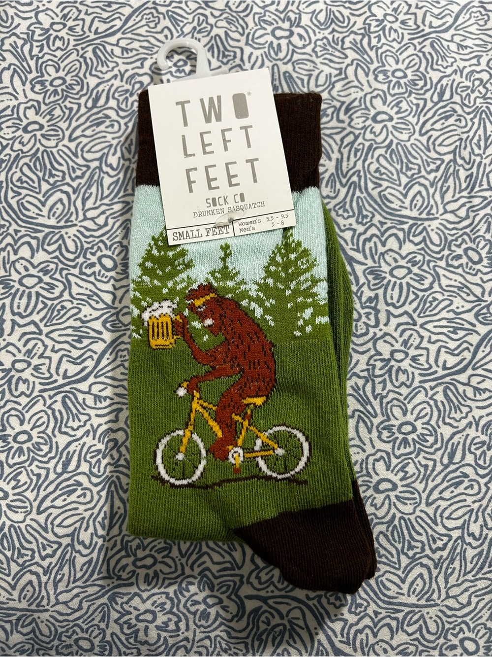 Two Left Feet 'Drunken Sasquatch' Funny Novelty Socks